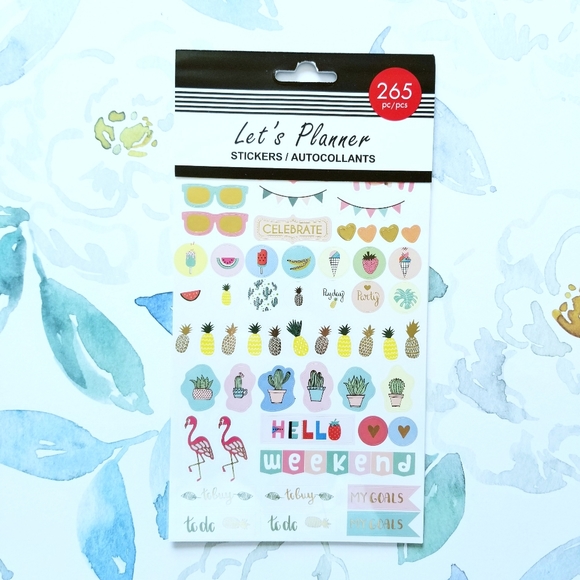NEW! Let's Planner Hello Weekend Planner Sticker Book 265 Pieces - Picture 1 of 6